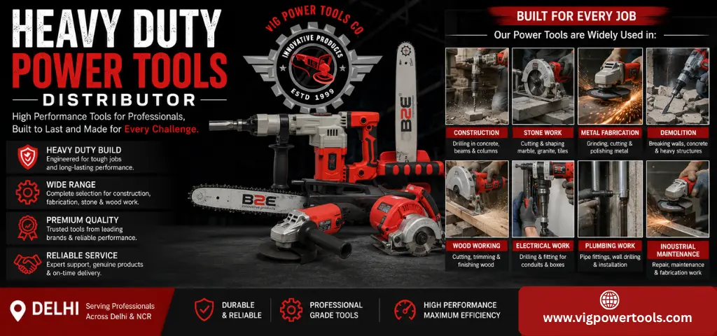 Heavy Duty Power Tools Distributor in Delhi