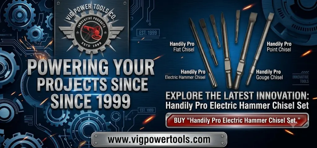 Handily Pro Electric Hammer Chisel Set