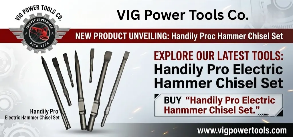 Handily Pro Electric Hammer Chisel Set